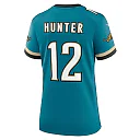 Zennovawear Travis Hunter Jacksonville Jaguars Women's Alternate 2 Prowler Throwback Game Jersey - Teal