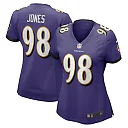 Zennovawear Travis Jones Baltimore Ravens Women's Player Game Jersey - Purple