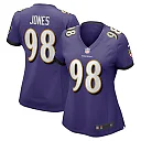 Zennovawear Travis Jones Baltimore Ravens Women's Player Game Jersey - Purple