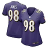 Zennovawear Travis Jones Baltimore Ravens Women's Player Game Jersey - Purple