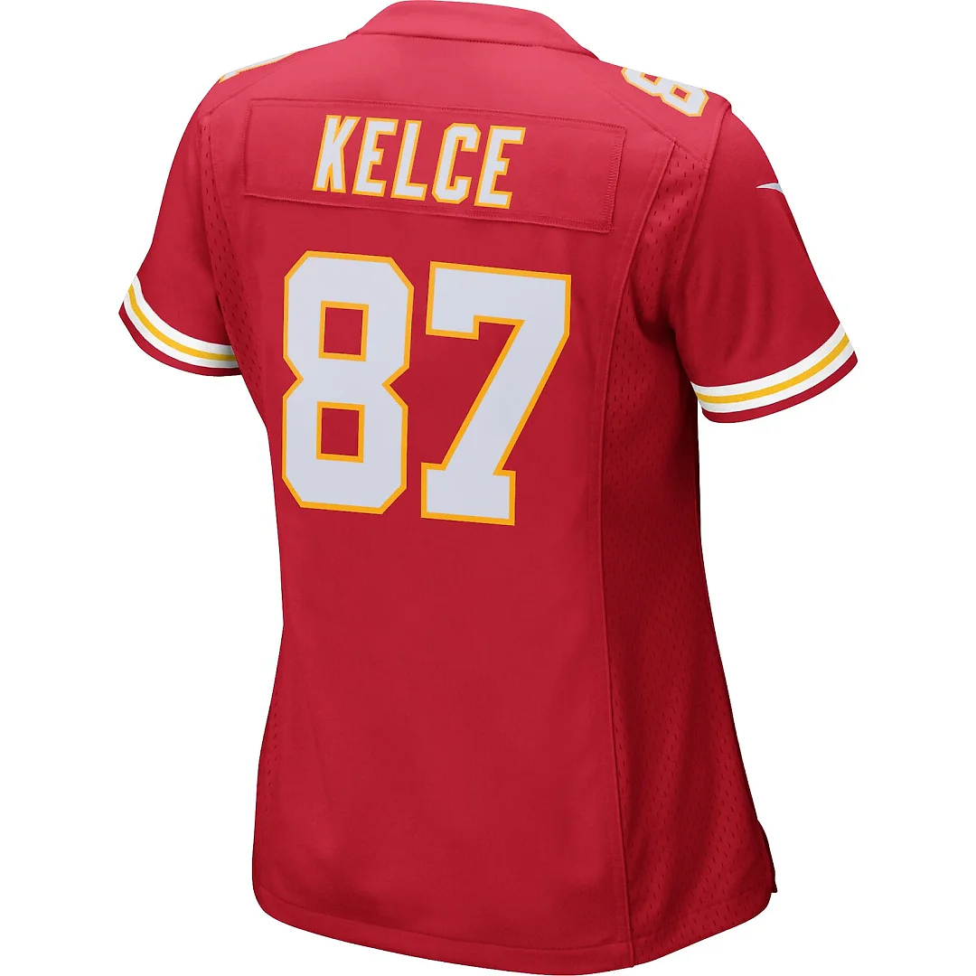 Zennovawear Travis Kelce Kansas City Chiefs Women's Game Jersey - Red