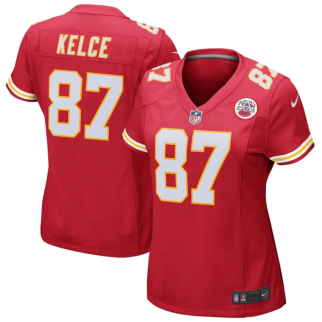 Zennovawear Travis Kelce Kansas City Chiefs Women's Game Jersey - Red