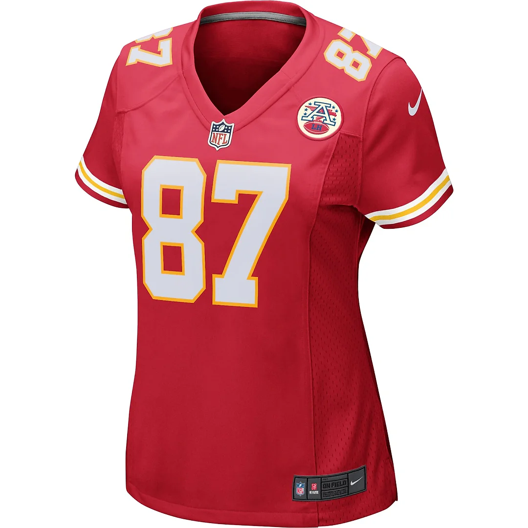 Zennovawear Travis Kelce Kansas City Chiefs Women's Game Jersey - Red