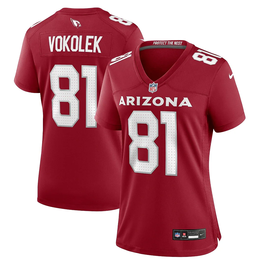 Zennovawear Travis Vokolek Arizona Cardinals Women's Game Jersey - Cardinal