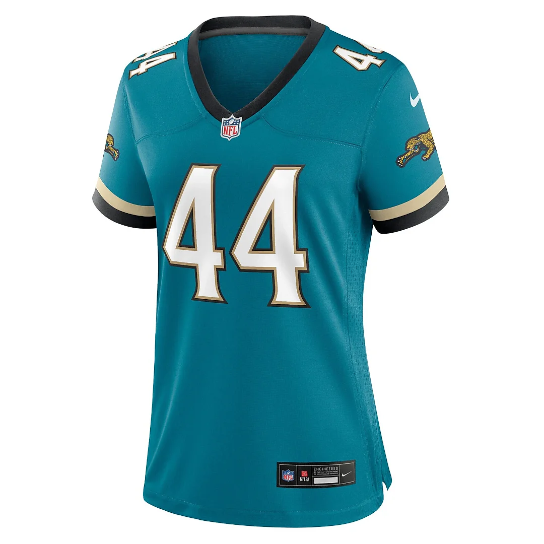 Zennovawear Travon Walker Jacksonville Jaguars Women's Prowler Throwback Game Jersey - Teal