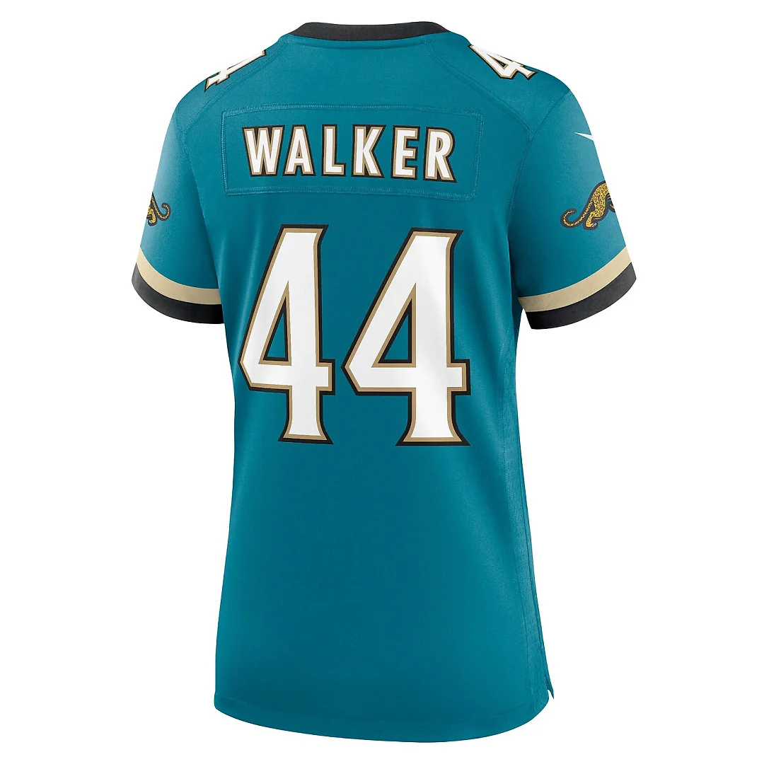 Zennovawear Travon Walker Jacksonville Jaguars Women's Prowler Throwback Game Jersey - Teal