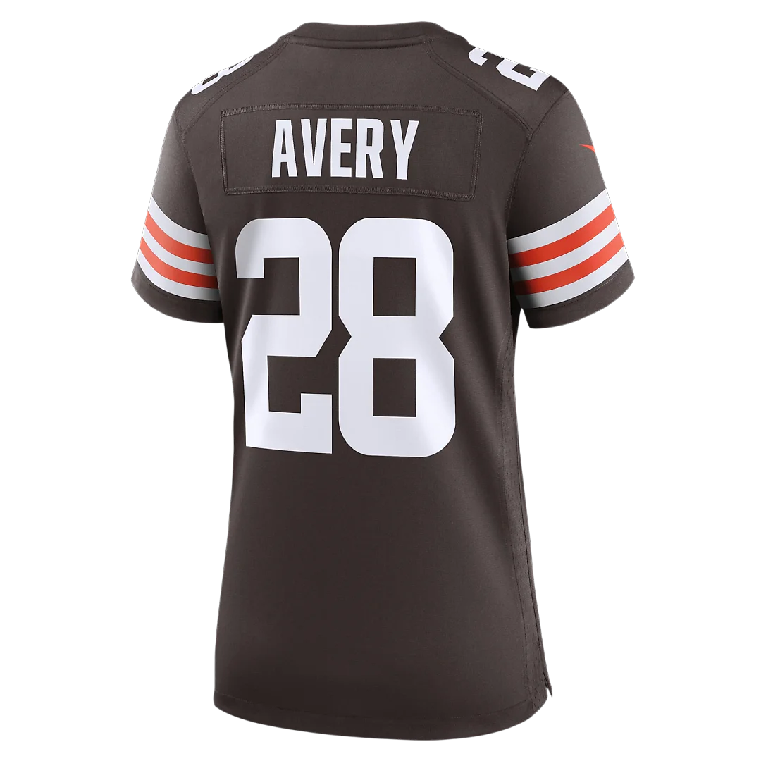 Zennovawear Tre Avery Cleveland Browns Women's Team Game Jersey - Brown