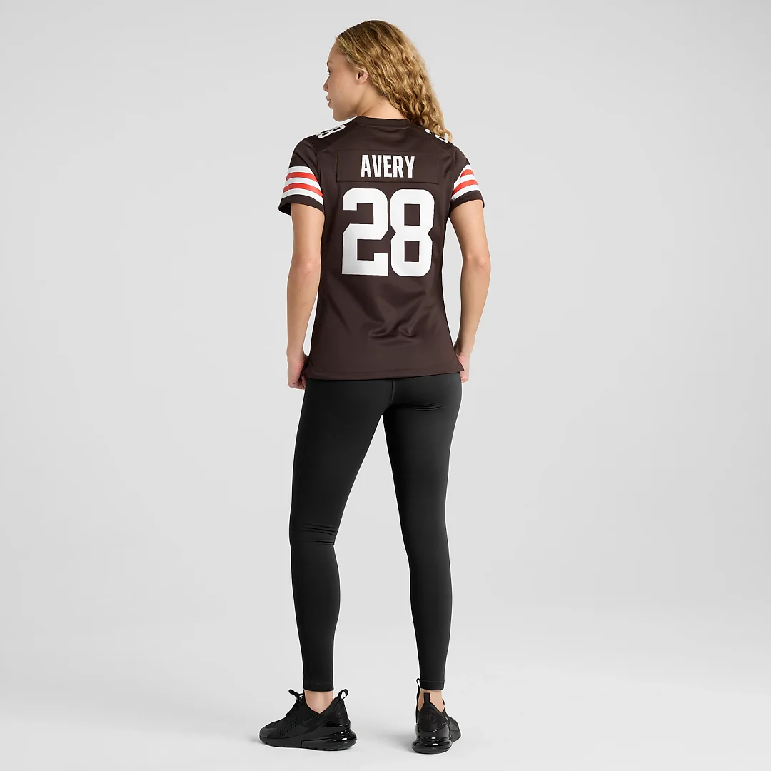 Zennovawear Tre Avery Cleveland Browns Women's Team Game Jersey - Brown