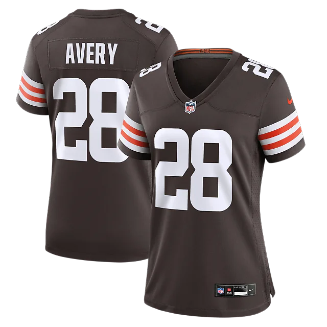 Zennovawear Tre Avery Cleveland Browns Women's Team Game Jersey - Brown