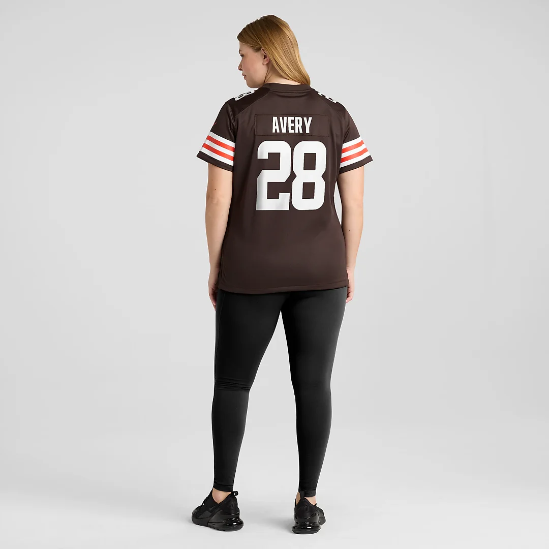 Zennovawear Tre Avery Cleveland Browns Women's Team Game Jersey - Brown