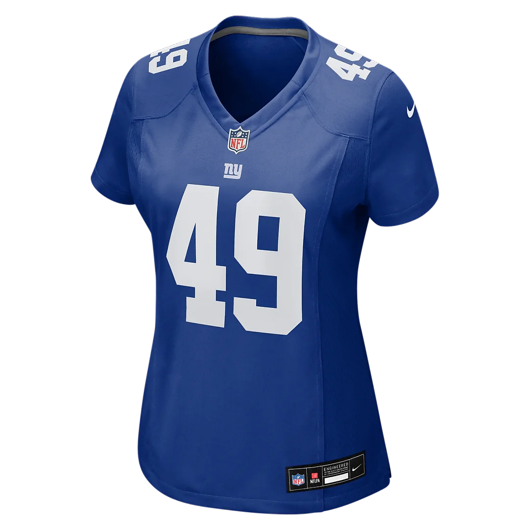 Zennovawear Tremaine Edmunds New York Giants Women's Team Game Jersey - Royal