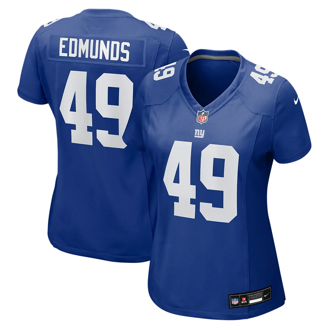 Zennovawear Tremaine Edmunds New York Giants Women's Team Game Jersey - Royal