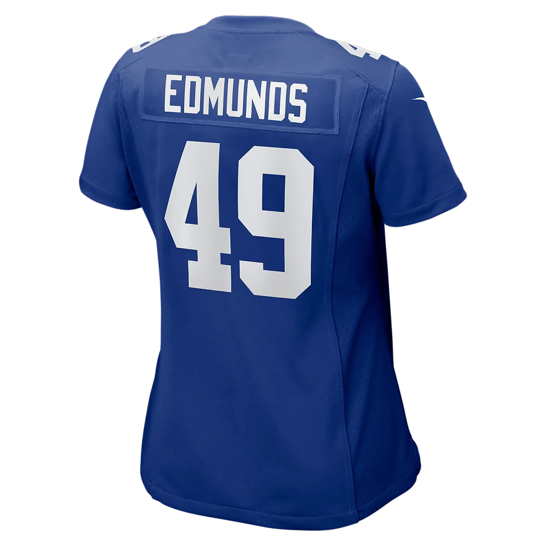 Zennovawear Tremaine Edmunds New York Giants Women's Team Game Jersey - Royal