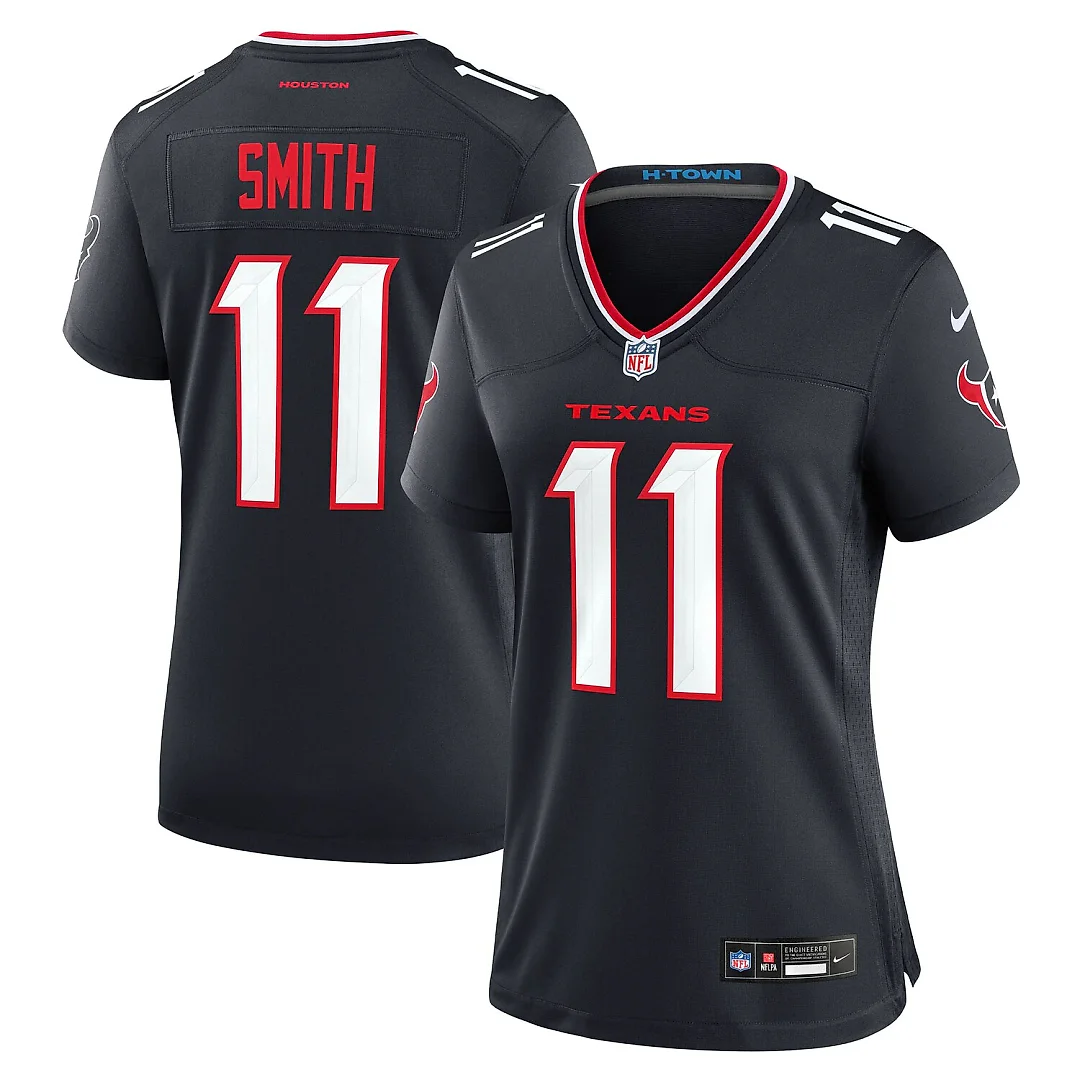 Zennovawear Tremon Smith Houston Texans Women's Team Game Jersey - Navy