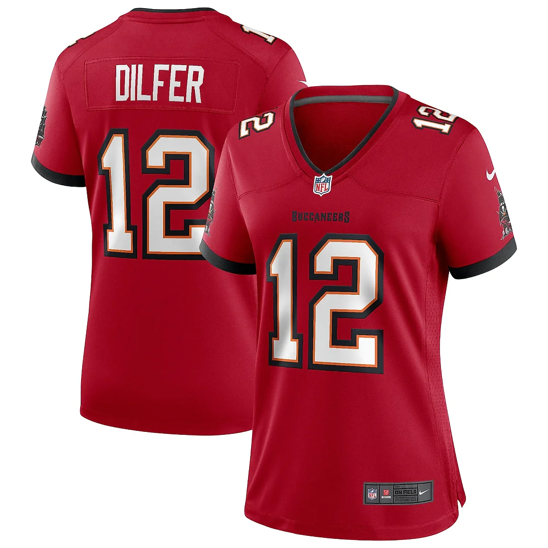 Zennovawear Trent Dilfer Tampa Bay Buccaneers Women's Game Retired Player Jersey - Red