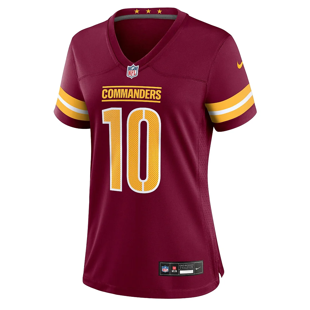 Zennovawear Tress Way Washington Commanders Women's Team Game Jersey - Burgundy