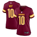 Zennovawear Tress Way Washington Commanders Women's Team Game Jersey - Burgundy