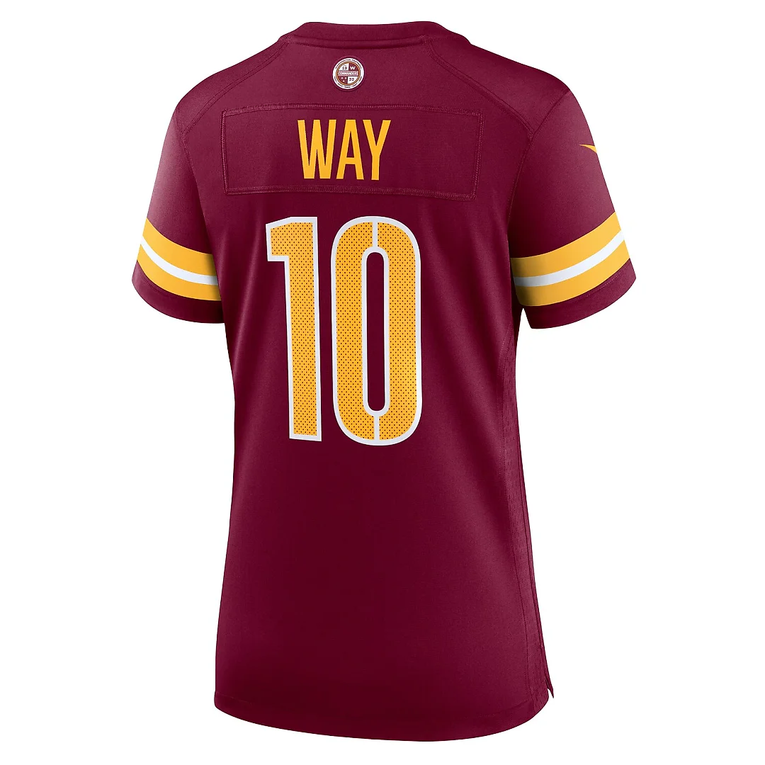 Zennovawear Tress Way Washington Commanders Women's Team Game Jersey - Burgundy