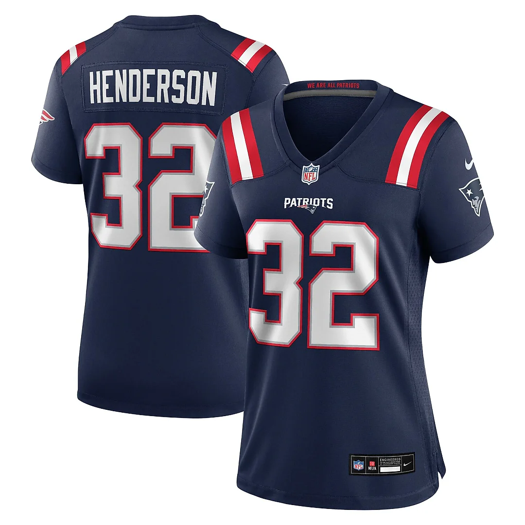 Zennovawear TreVeyon Henderson New England Patriots Women's Game Jersey - Navy