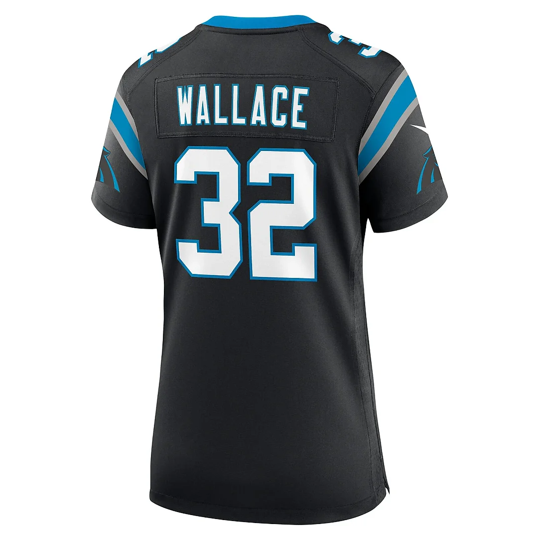 Zennovawear Trevin Wallace Carolina Panthers Women's Team Game Jersey - Black