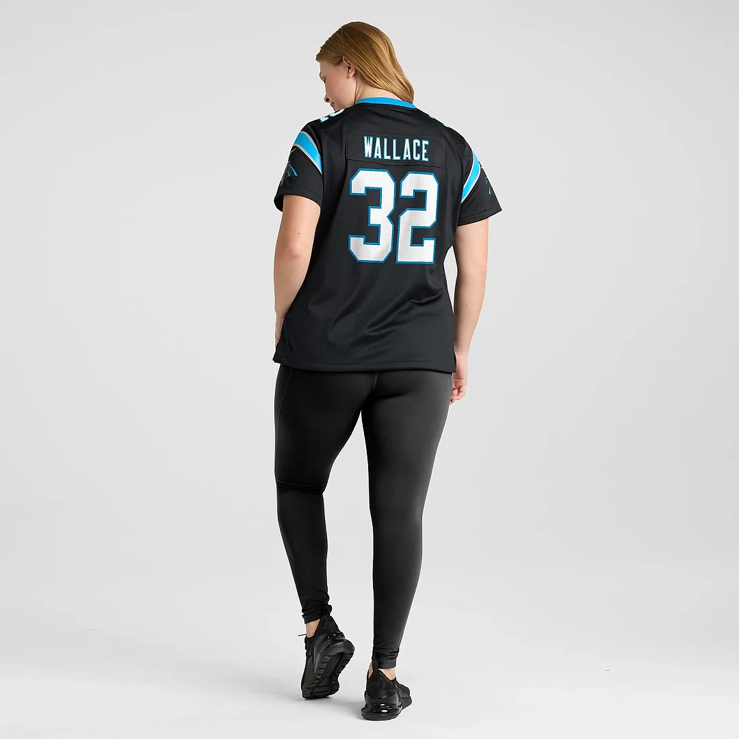 Zennovawear Trevin Wallace Carolina Panthers Women's Team Game Jersey - Black