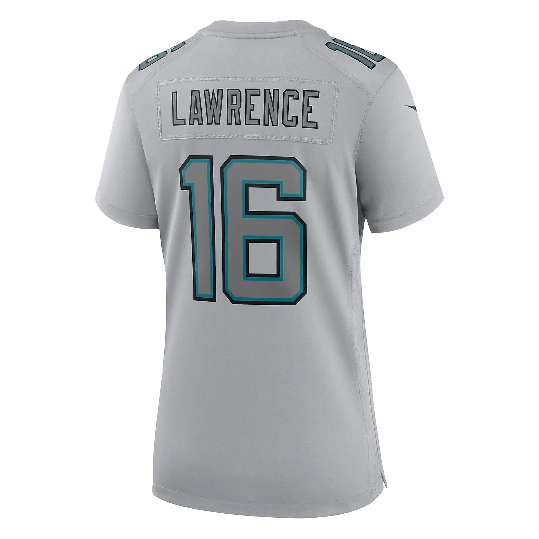 Zennovawear Trevor Lawrence Jacksonville Jaguars Women's Atmosphere Fashion Game Jersey - Gray