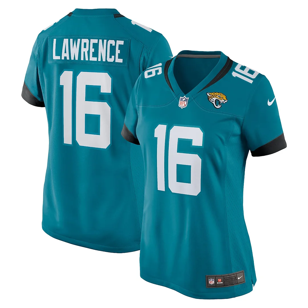 Zennovawear Trevor Lawrence Jacksonville Jaguars Women's Player Game Jersey - Teal