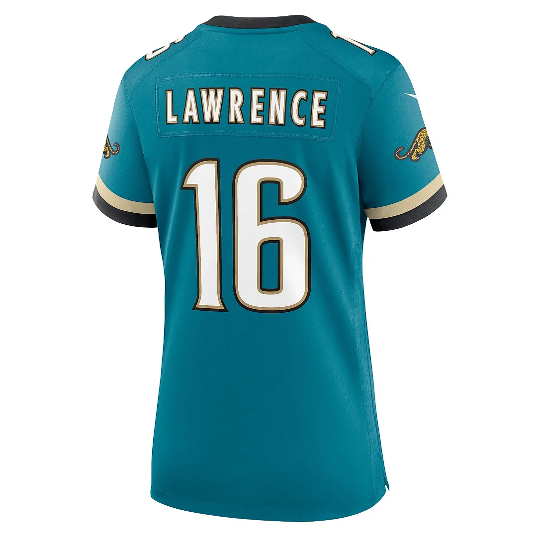 Zennovawear Trevor Lawrence Jacksonville Jaguars Women's Prowler Throwback Game Jersey - Teal