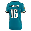 Zennovawear Trevor Lawrence Jacksonville Jaguars Women's Prowler Throwback Game Jersey - Teal