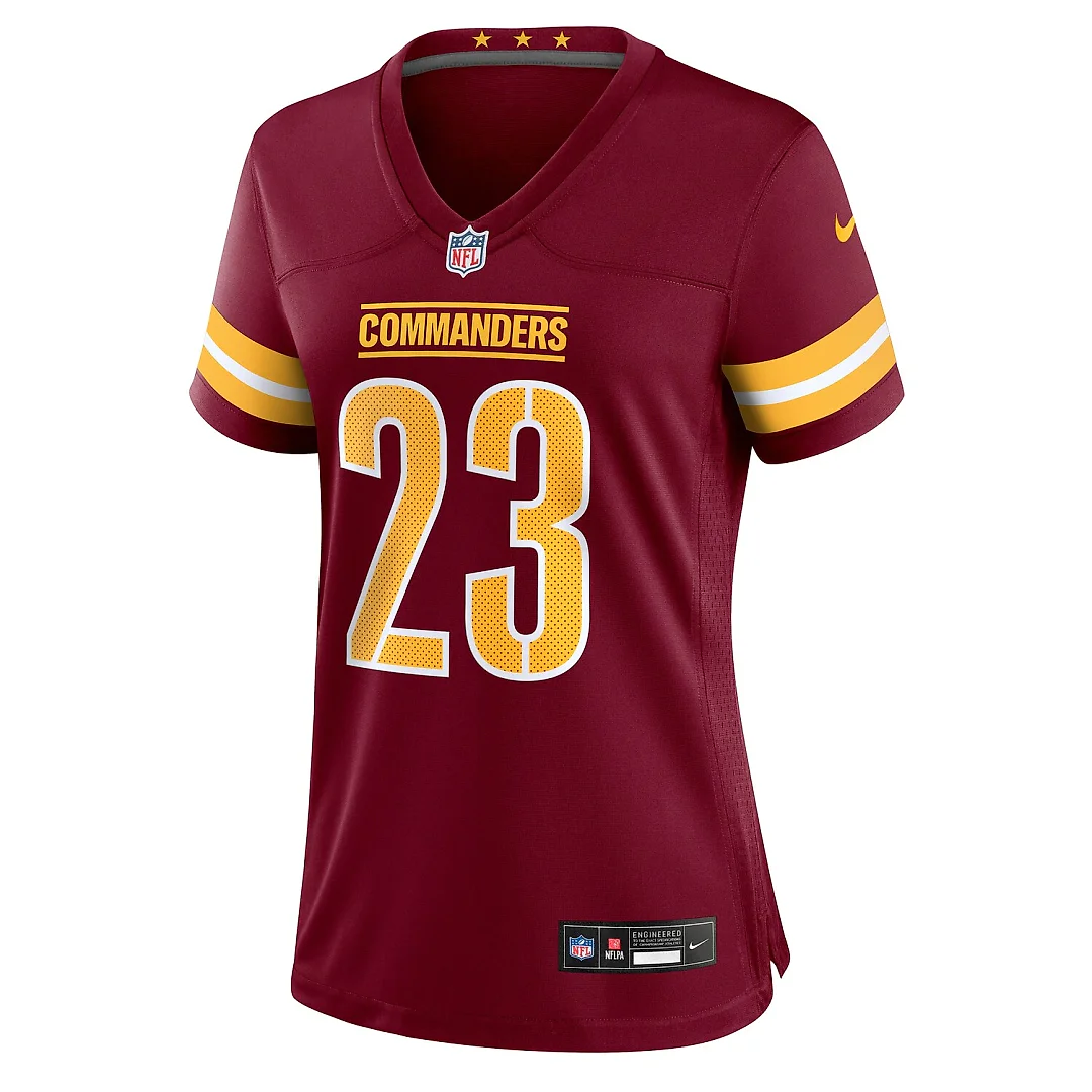 Zennovawear Trey Amos Washington Commanders Women's Team Game Jersey - Burgundy