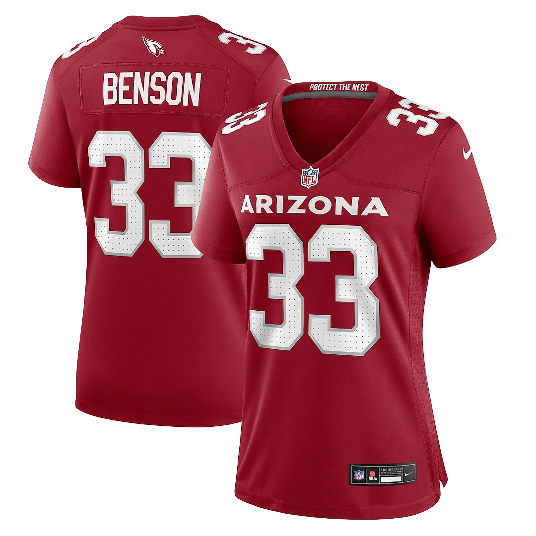 Zennovawear Trey Benson Arizona Cardinals Women's Game Jersey - Cardinal