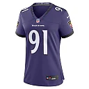 Zennovawear Trey Hendrickson Baltimore Ravens Women's Team Game Jersey - Purple