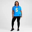 Zennovawear Trey Lance Los Angeles Chargers Women's Team Game Jersey - Powder Blue