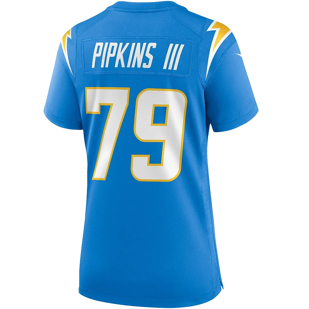 Zennovawear Trey Pipkins III Los Angeles Chargers Women's Game Jersey - Powder Blue