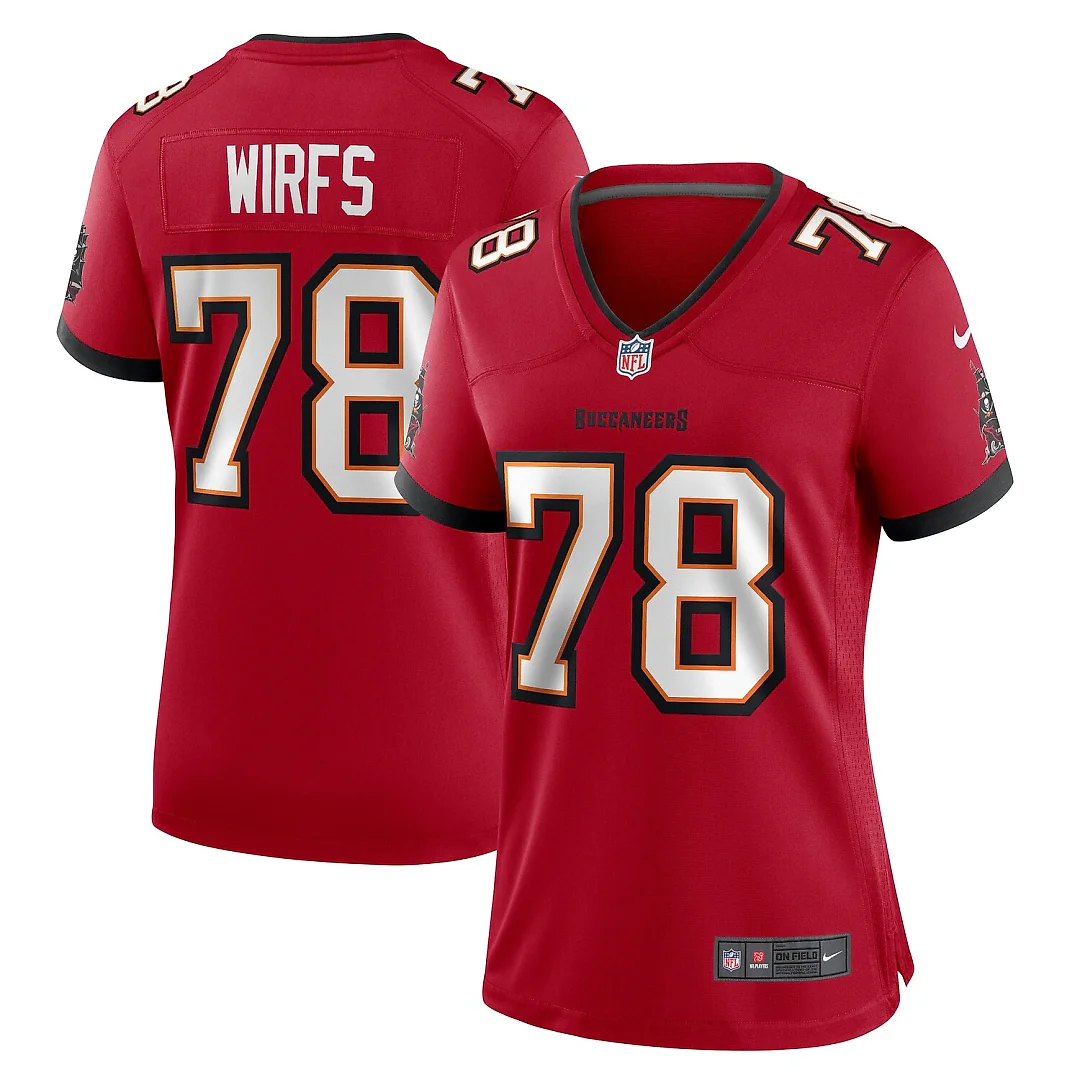 Zennovawear Tristan Wirfs Tampa Bay Buccaneers Women's Team Game Jersey - Red