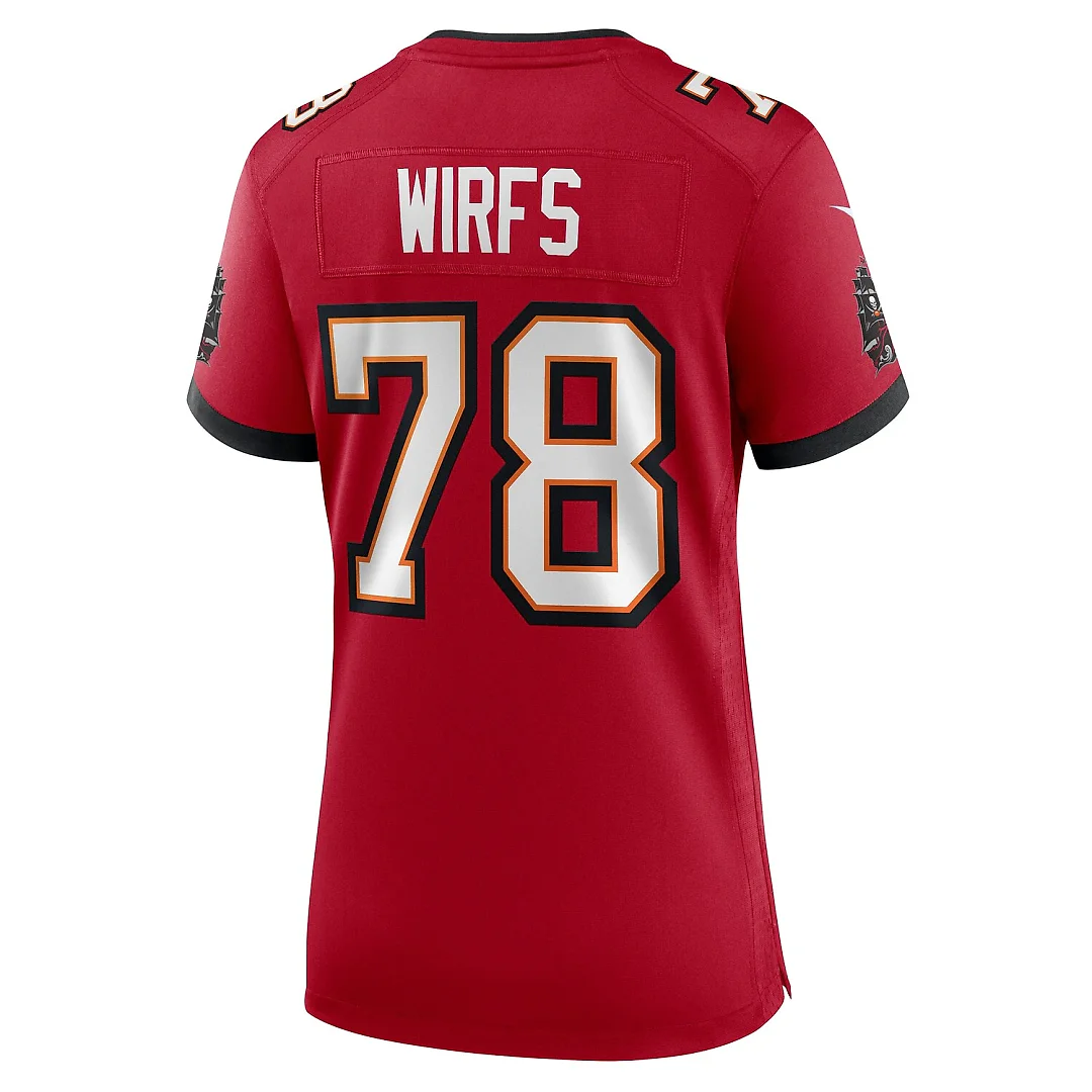 Zennovawear Tristan Wirfs Tampa Bay Buccaneers Women's Team Game Jersey - Red
