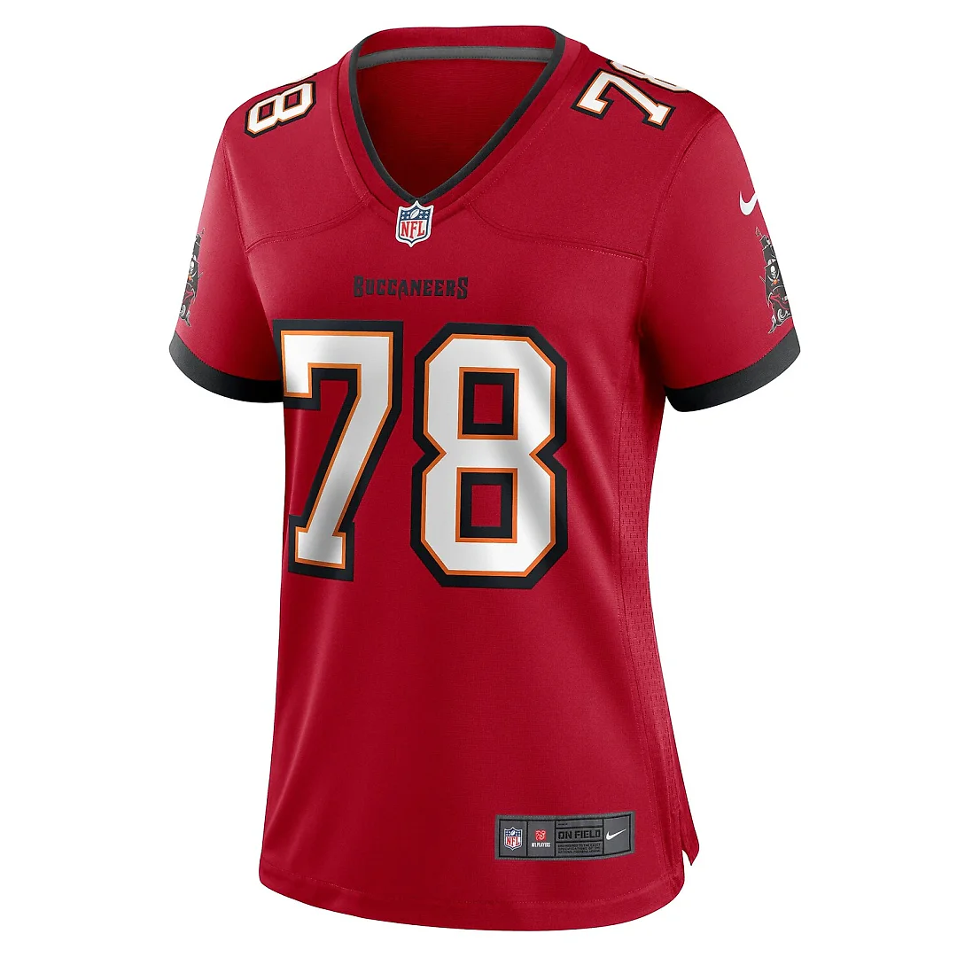 Zennovawear Tristan Wirfs Tampa Bay Buccaneers Women's Team Game Jersey - Red