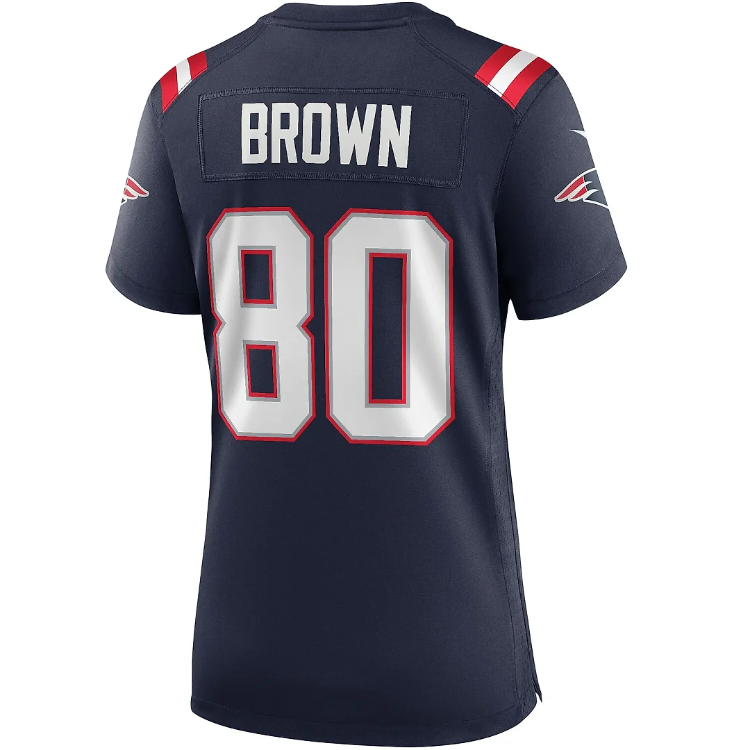 Zennovawear Troy Brown New England Patriots Women's Game Retired Player Jersey - Navy