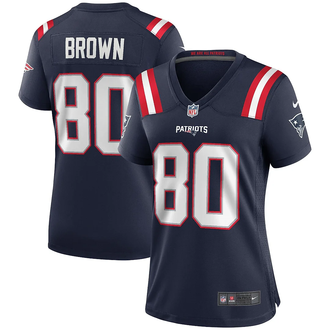 Zennovawear Troy Brown New England Patriots Women's Game Retired Player Jersey - Navy