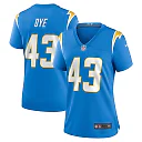 Zennovawear Troy Dye Los Angeles Chargers Women's Game Jersey - Powder Blue