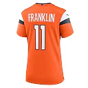 Zennovawear Troy Franklin Denver Broncos Women's Team Game Jersey - Orange