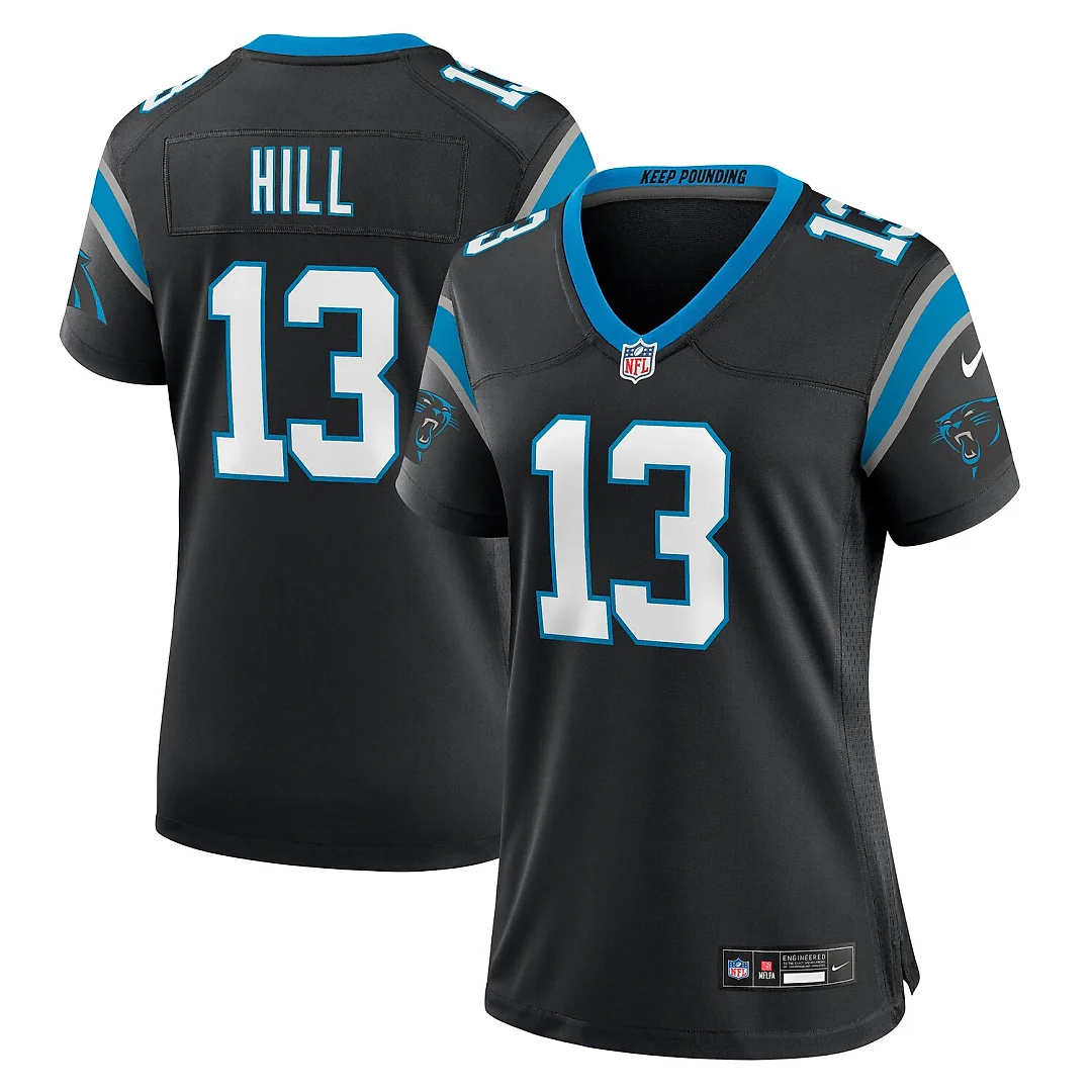 Zennovawear Troy Hill Carolina Panthers Women's Team Game Jersey - Black