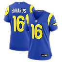 Zennovawear Tru Edwards Los Angeles Rams Women's Team Game Jersey - Royal
