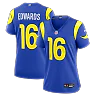 Zennovawear Tru Edwards Los Angeles Rams Women's Team Game Jersey - Royal