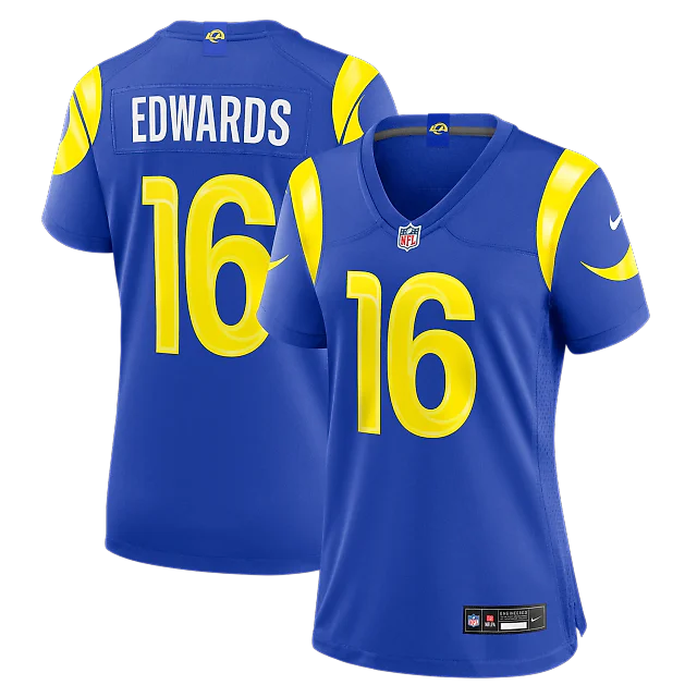 Zennovawear Tru Edwards Los Angeles Rams Women's Team Game Jersey - Royal