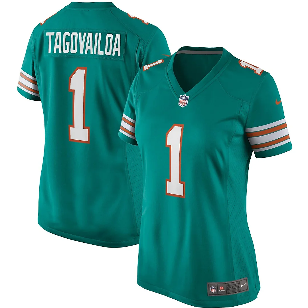 Zennovawear Tua Tagovailoa Miami Dolphins Women's Alternate Game Jersey - Aqua