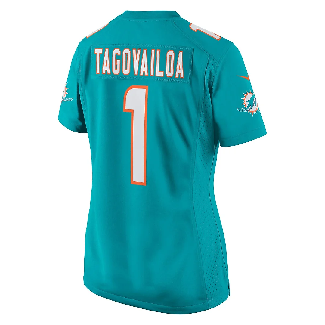 Zennovawear Tua Tagovailoa Miami Dolphins Women's Game Jersey - Aqua