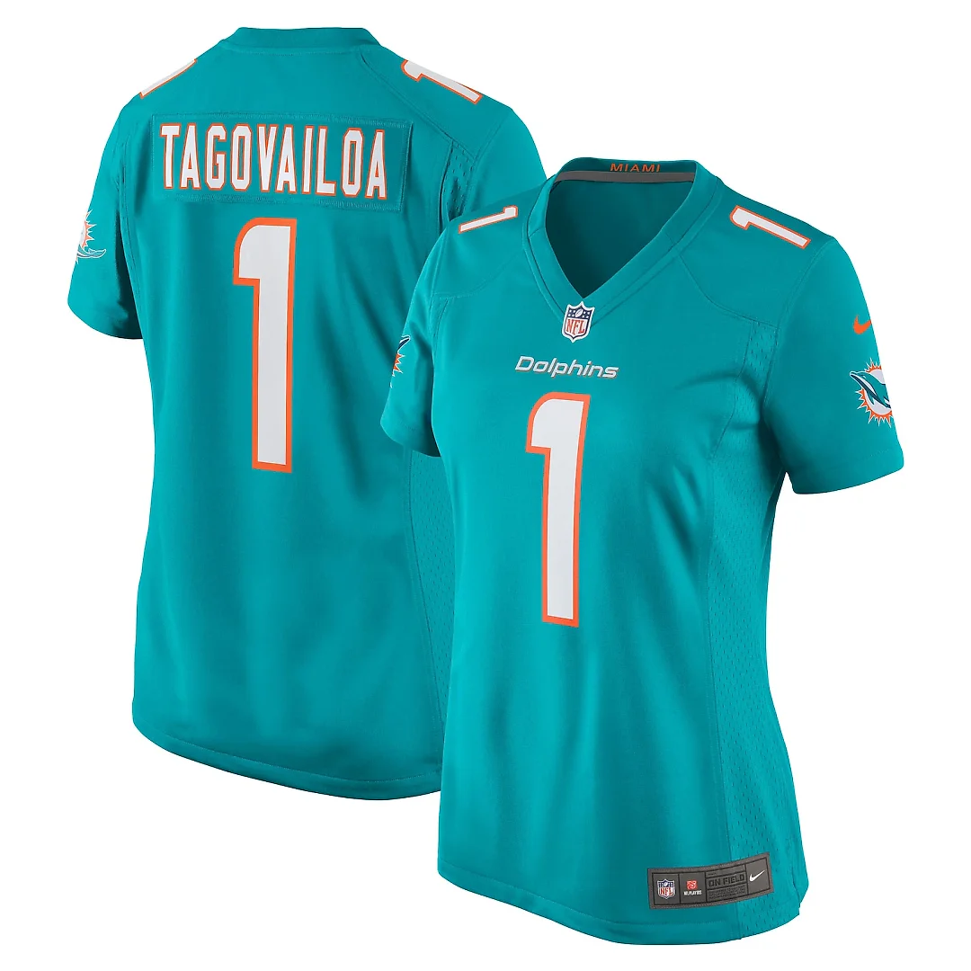 Zennovawear Tua Tagovailoa Miami Dolphins Women's Game Jersey - Aqua