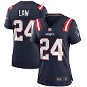 Zennovawear Ty Law New England Patriots Women's Game Retired Player Jersey - Navy