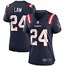 Zennovawear Ty Law New England Patriots Women's Game Retired Player Jersey - Navy